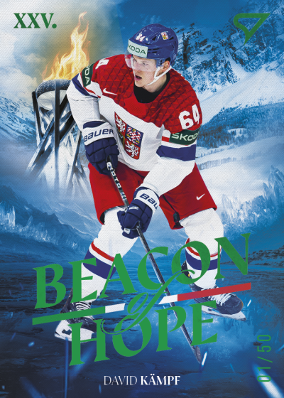 Kämpf David 2026 Hokejové Česko Beacon of Hope Green #BH-20