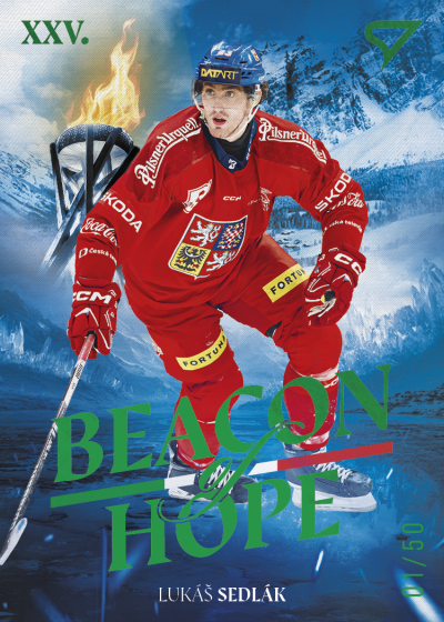 Sedlák Lukáš 2026 Hokejové Česko Beacon of Hope Green #BH-25