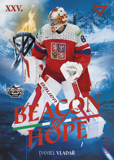 Vladař Daniel 2026 Hokejové Česko Beacon of Hope Red #BH-05