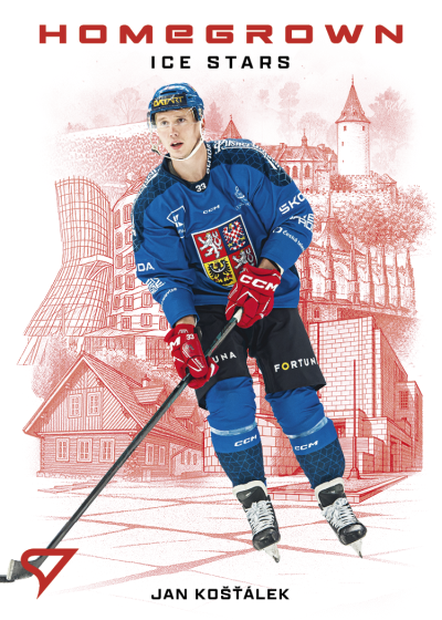 Košťálek Jan 2026 Hokejové Česko Homegrown Ice Stars #HS-07