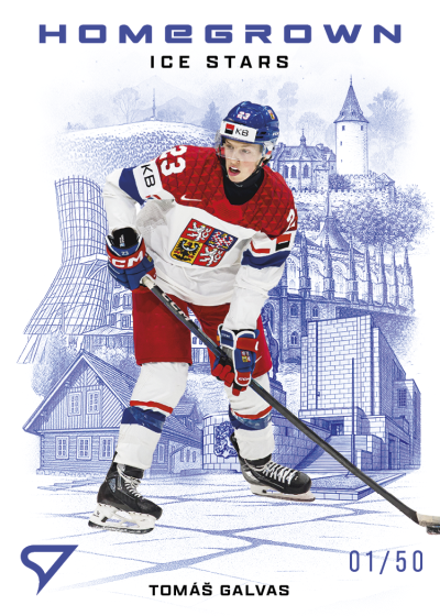 Galvas Tomáš 2026 Hokejové Česko Homegrown Ice Stars Blue #HS-04