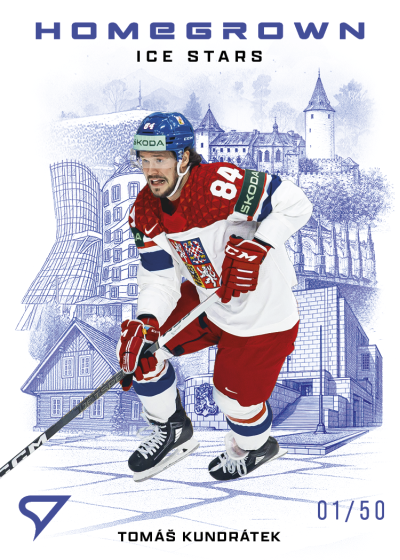 Kundrátek Tomáš 2026 Hokejové Česko Homegrown Ice Stars Blue #HS-09