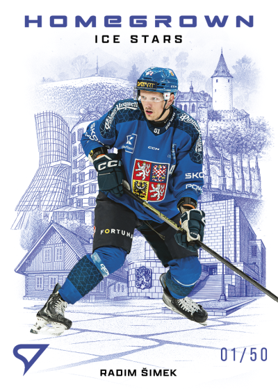 Šimek Radim 2026 Hokejové Česko Homegrown Ice Stars Blue #HS-12