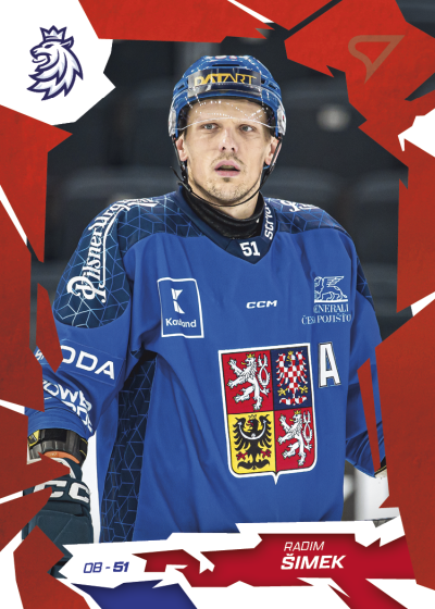 Šimek Radim 2026 Hokejové Česko Red #20