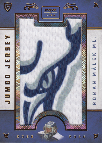 Málek Roman 25-26 GOAL Cards Maxa liga Jumbo Jersey #JJ-04