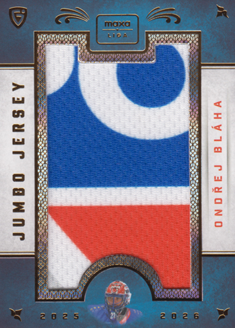 Bláha Ondřej 25-26 GOAL Cards Maxa liga Jumbo Jersey #JJ-20