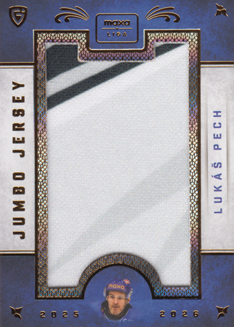 Pech Lukáš 25-26 GOAL Cards Maxa liga Jumbo Jersey #JJ-23