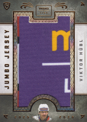 Hübl Viktor 25-26 GOAL Cards Maxa liga Jumbo Jersey #JJ-02