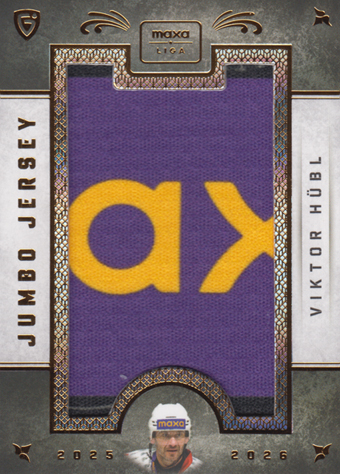 Hübl Viktor 25-26 GOAL Cards Maxa liga Jumbo Jersey #JJ-02