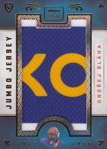 Bláha Ondřej 25-26 GOAL Cards Maxa liga Jumbo Jersey #JJ-20