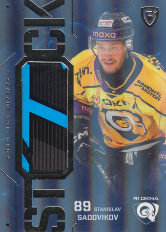 Sadovikov Stanislav 25-26 GOAL Cards Maxa liga Stick Silver Rainbow #ST-3