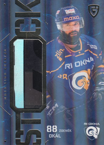 Holík Petr 25-26 GOAL Cards Maxa liga Stick Silver Rainbow #ST-4