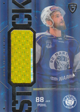 Pohl Jan 25-26 GOAL Cards Maxa liga Stick Silver Rainbow #ST-28