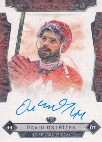 Ostřížek David 25-26 GOAL Cards Maxa liga Authentic Signature Platinum #FMI-4