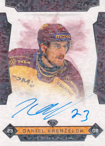 Krenželok Daniel 25-26 GOAL Cards Maxa liga Authentic Signature Platinum #JIH-5