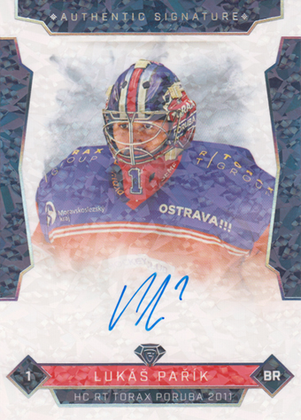 Pařík Lukáš 25-26 GOAL Cards Maxa liga Authentic Signature Platinum #POR-1
