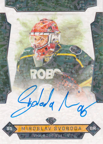 Svoboda Miroslav 25-26 GOAL Cards Maxa liga Authentic Signature Platinum #VSE-5