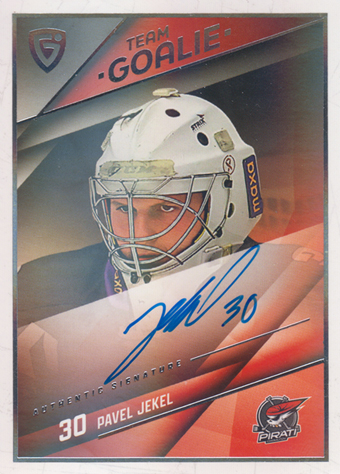 Jekel Pavel 25-26 GOAL Cards Maxa liga Team Goalie Auto Platinum #SG-08
