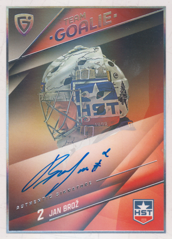 Brož Jan 25-26 GOAL Cards Maxa liga Team Goalie Auto Platinum #SG-31