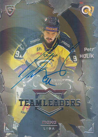 Holík Petr 25-26 GOAL Cards Maxa liga Team Leaders Auto Platinum #TL-08