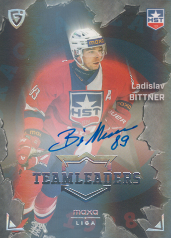 Bittner Ladislav 25-26 GOAL Cards Maxa liga Team Leaders Auto Platinum #TL-11
