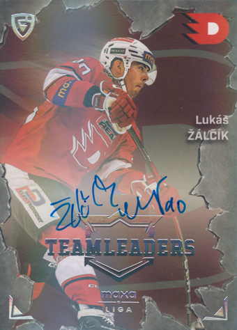 Žálčík Lukáš 25-26 GOAL Cards Maxa liga Team Leaders Auto Platinum #TL-21