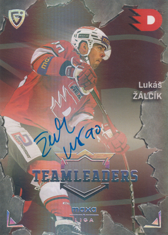 Žálčík Lukáš 25-26 GOAL Cards Maxa liga Team Leaders Auto Platinum #TL-21