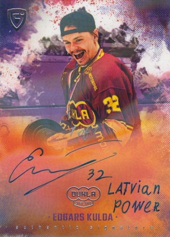 Kulda Edgars 25-26 GOAL Cards Maxa liga Champions Signature Neon #AS-12