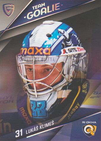 Klimeš Lukáš 25-26 GOAL Cards Maxa liga Team Goalie Platinum #TG-51