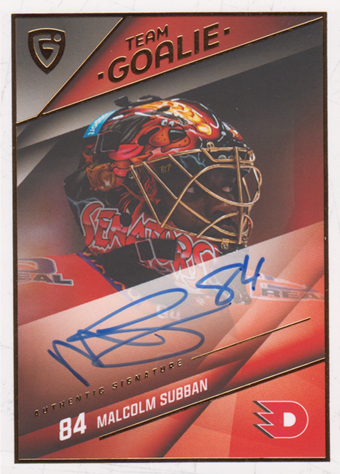 Subban Malcolm 25-26 GOAL Cards Maxa liga Team Goalie Auto #SG-38