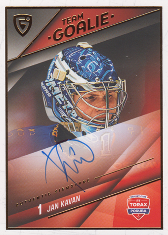 Kavan Jan 25-26 GOAL Cards Maxa liga Team Goalie Auto #SG-39