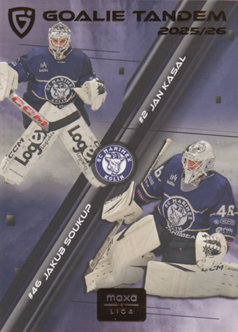 Kasal Soukup 25-26 GOAL Cards Maxa liga Goalie Tandem #GT-5
