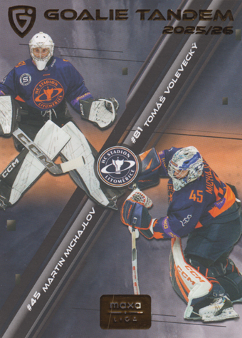 Volevecký Michajlov 25-26 GOAL Cards Maxa liga Goalie Tandem #GT-6