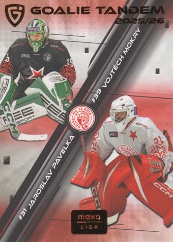 Mokry Pavelka 25-26 GOAL Cards Maxa liga Goalie Tandem #GT-10