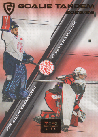 Hamalčík Ebenstreit 25-26 GOAL Cards Maxa liga Goalie Tandem #GT-11
