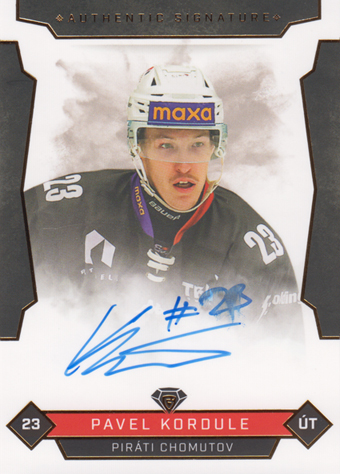 Kordule Pavel 25-26 GOAL Cards Maxa liga Authentic Signature #CHOM-7