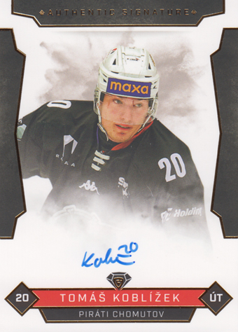 Koblížek Tomáš 25-26 GOAL Cards Maxa liga Authentic Signature #CHOM-8