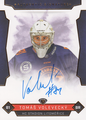 Volevecký Tomáš 25-26 GOAL Cards Maxa liga Authentic Signature #LIT-2