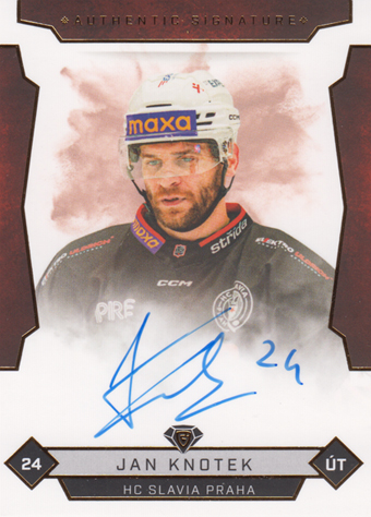 Knotek Jan 25-26 GOAL Cards Maxa liga Authentic Signature #SLA-3