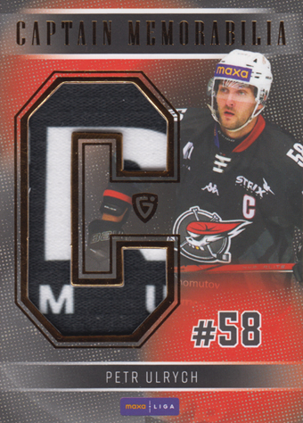 Ulrych Petr 25-26 GOAL Cards Maxa liga Captain Memorabilia #CA-09