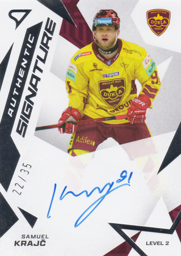 Krajč Samuel 25-26 Tipsport Liga Authentic Signature Level 2 #SL2-SK