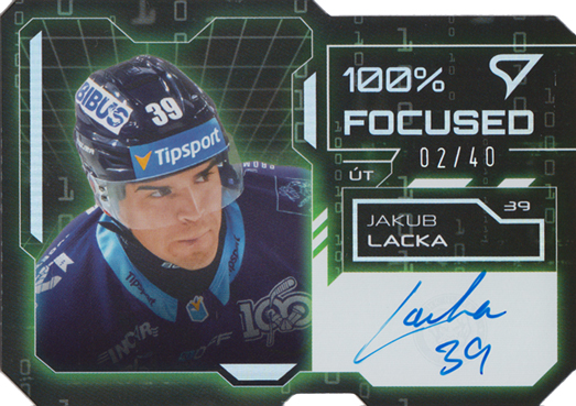 Lacka Jakub 25-26 Tipsport Liga 100% Focused Green Auto #FSS-JL