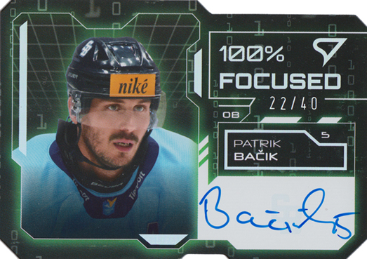 Bačik Patrik 25-26 Tipsport Liga 100% Focused Green Auto #FSS-PB