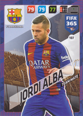 Alba Jordi 17-18 Panini Adrenalyn XL FIFA 365 #107
