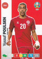 Poulsen Yussuf 2020 Panini Adrenalyn XL EURO #110