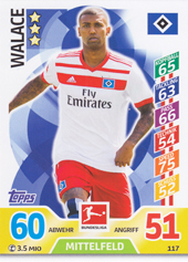 Walace 17-18 Topps Match Attax BL #117