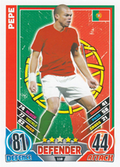 Pepe 2012 Topps Match Attax England #118