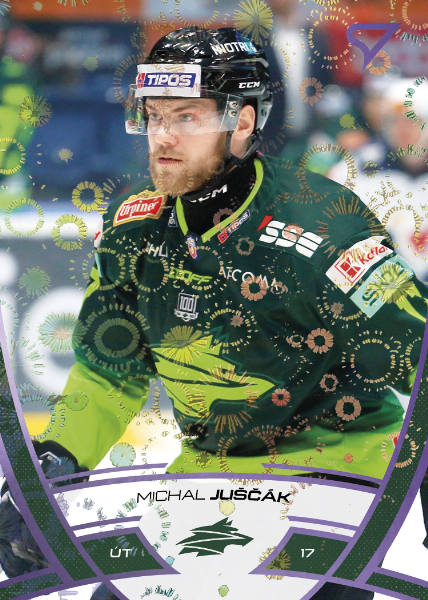 Juščák Michal 24-25 Tipos Extraliga Purple #323