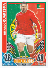 Quaresma Ricardo 2012 Topps Match Attax England #125