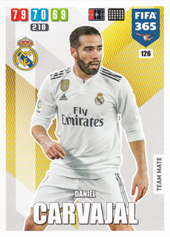 Carvajal Daniel 19-20 Panini Adrenalyn XL FIFA 365 #126